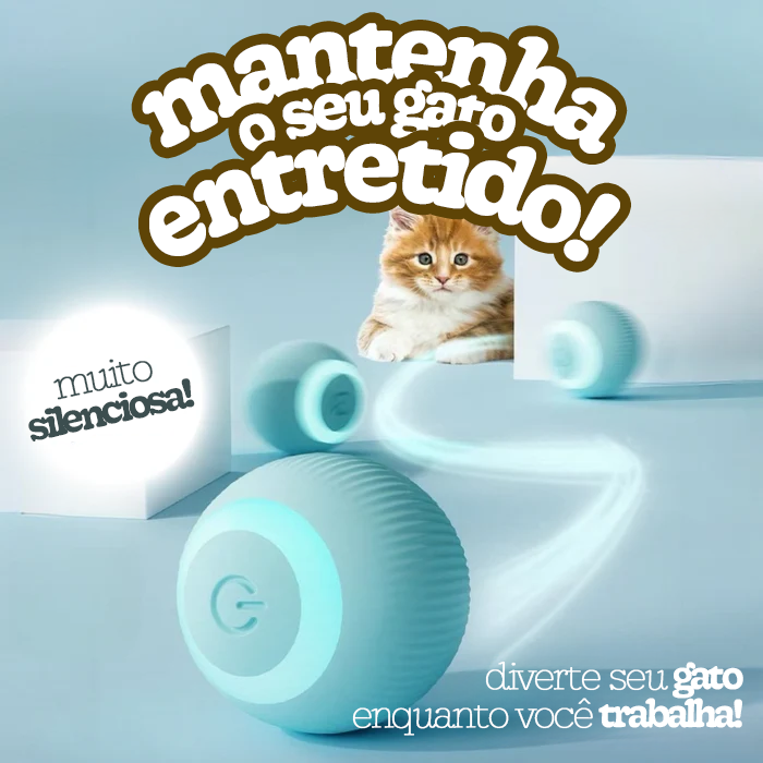 Brinquedo Bola Inteligente Elétrica para Gatos