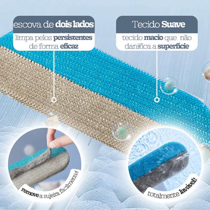 Bastão Removedor de Pelos Multitarefas