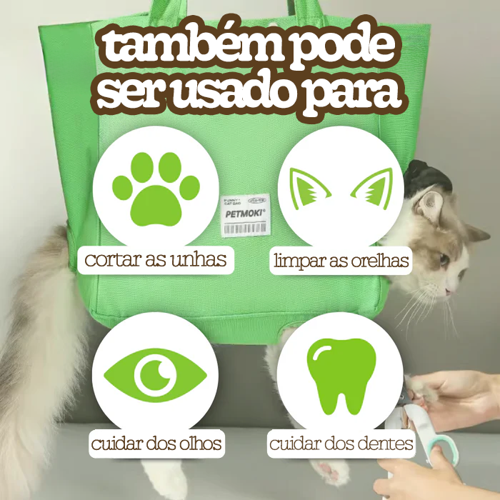 Sacola de Transporte Multifuncional para Gatos